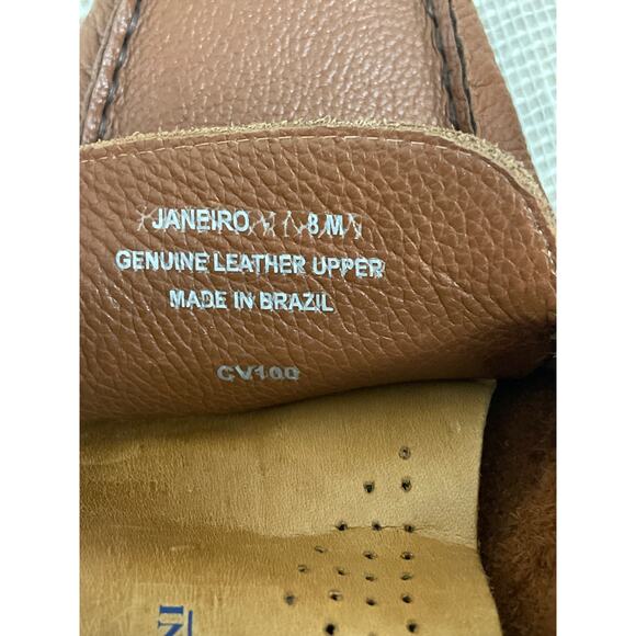 GIORGIO BRUTINI Le Glove Camel Brown Leather Driving Loafer Men's Size 8M - Picture 7 of 8
